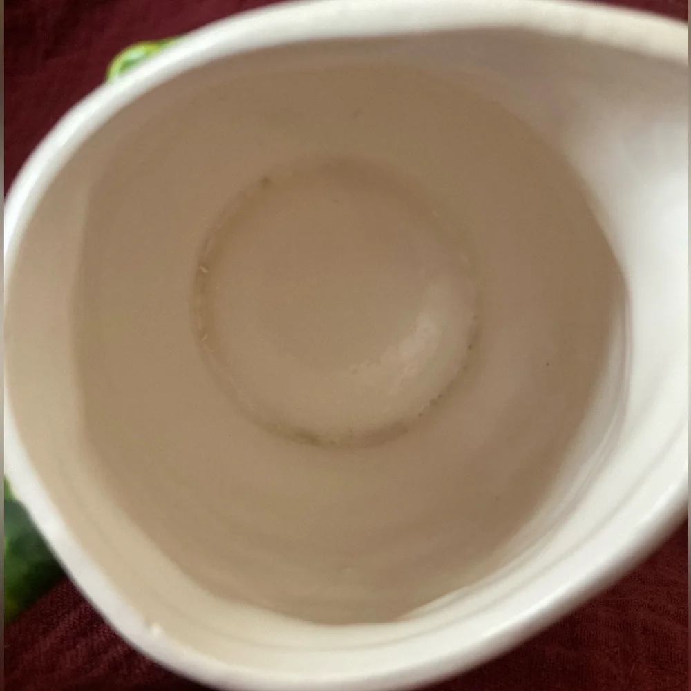 Vintage Lefton Japan Rustic Daisy Ceramic Creamer Pitcher Pot! - Picture 8 of 15